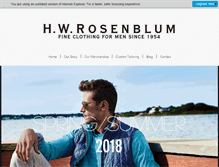 Tablet Screenshot of hwrosenblum.com